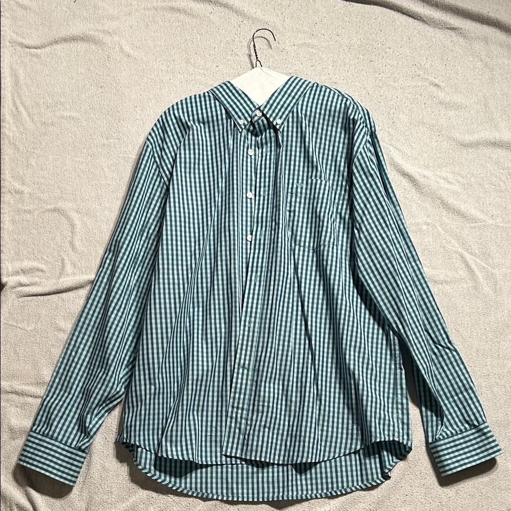 Dockers Green Plaid Casual Shirt. Size XL